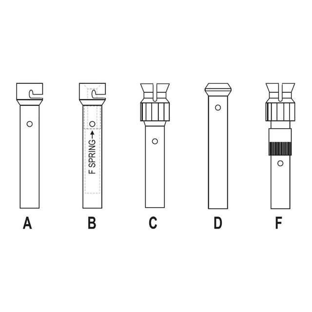 Perche de mise à la terre en une pièce