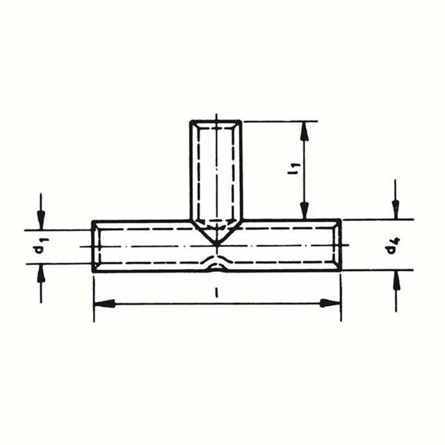 Manchons-T standard, Cu