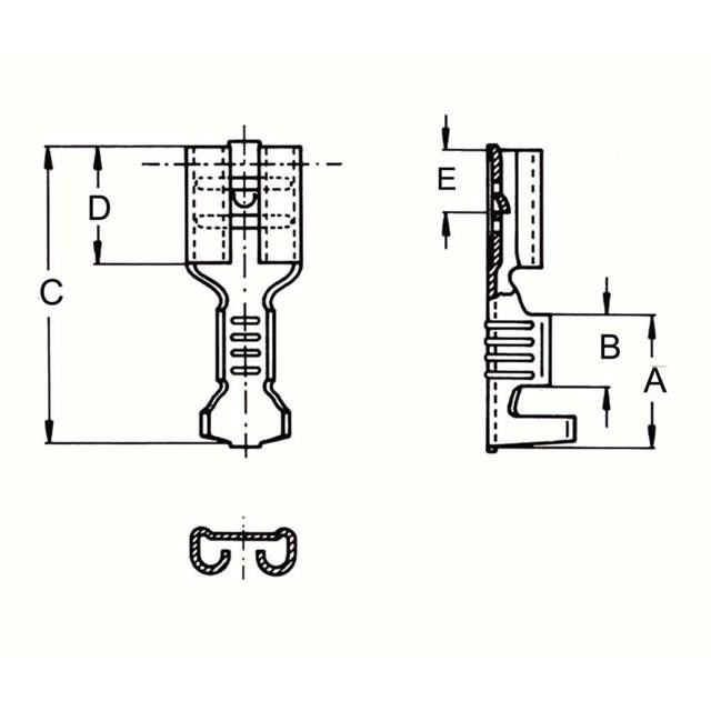 Fiches plates femelles