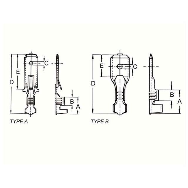 Fiches plates mâles