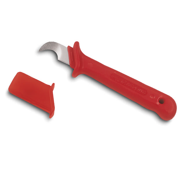 Couteau à dénuder avec capuchon de protection