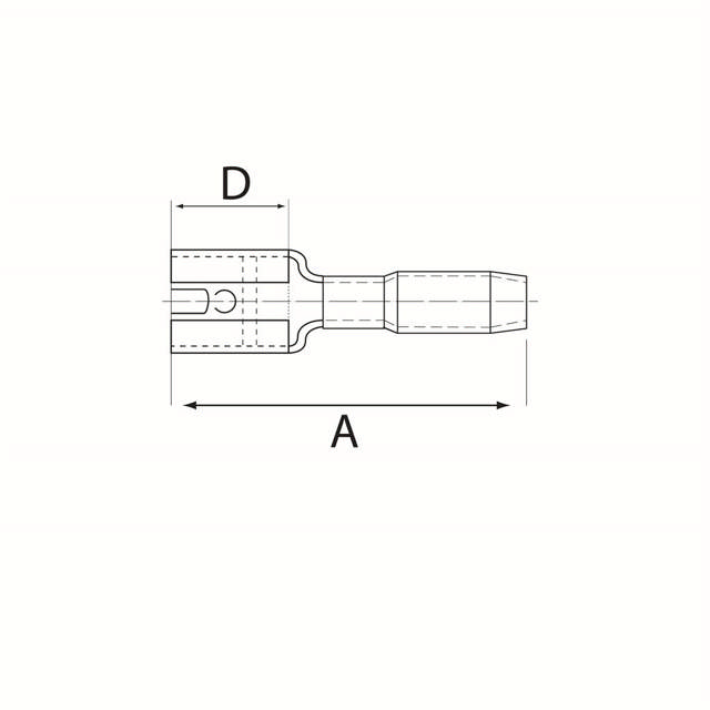 Fiches plates femelles isolées
