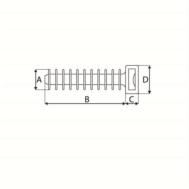 Embases de fixation pour colliers de serrage