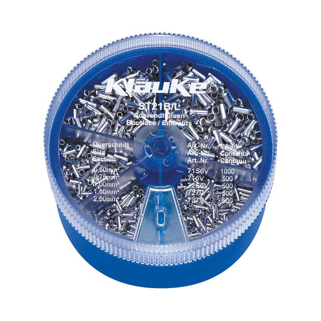 ST21B - Assortiment de douilles non-isolées 0.5 - 2.5mm²