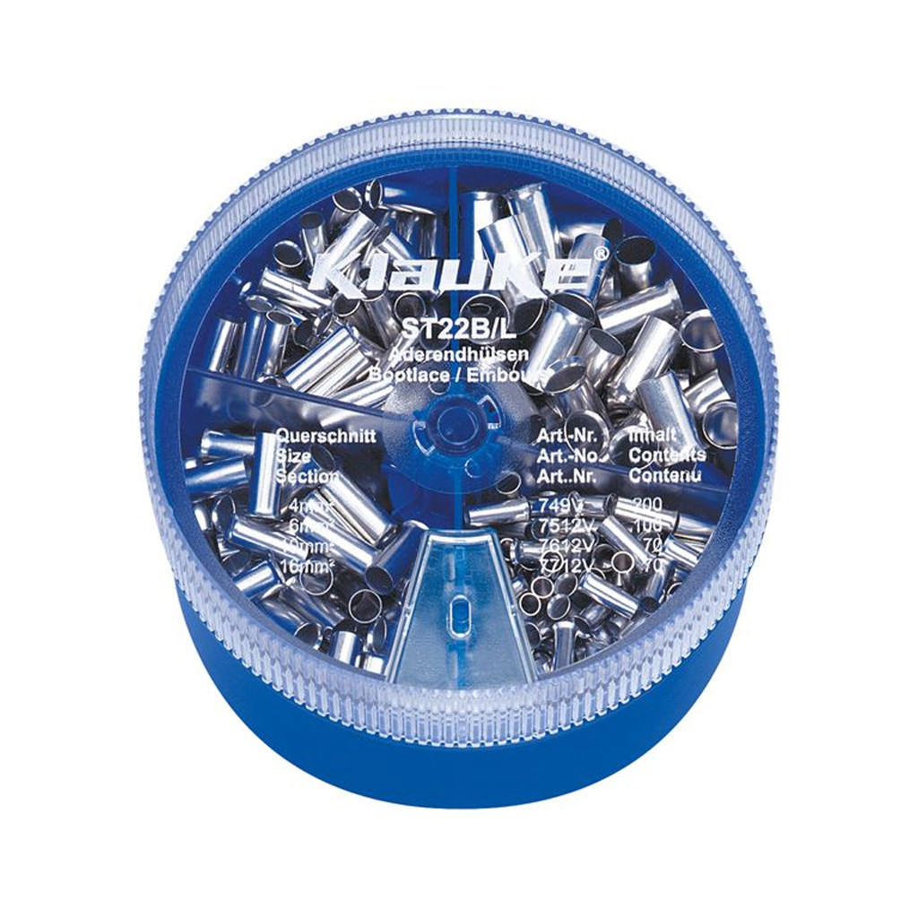 ST22B - Assortiment de douilles non-isolées 4 - 16mm²