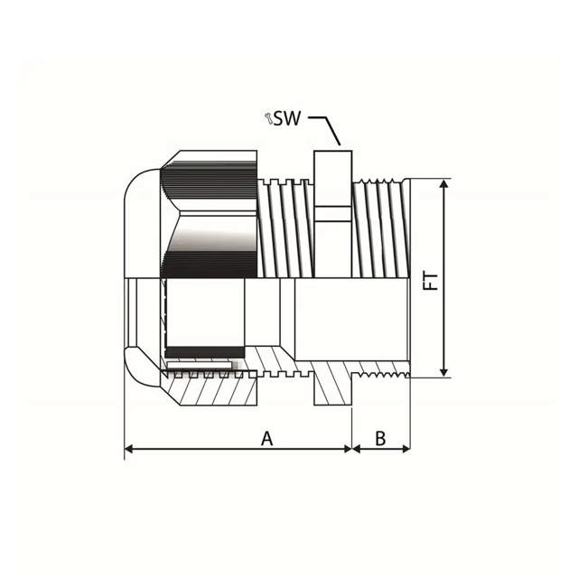 RO Presse-étoupe - PA - PG - IP68