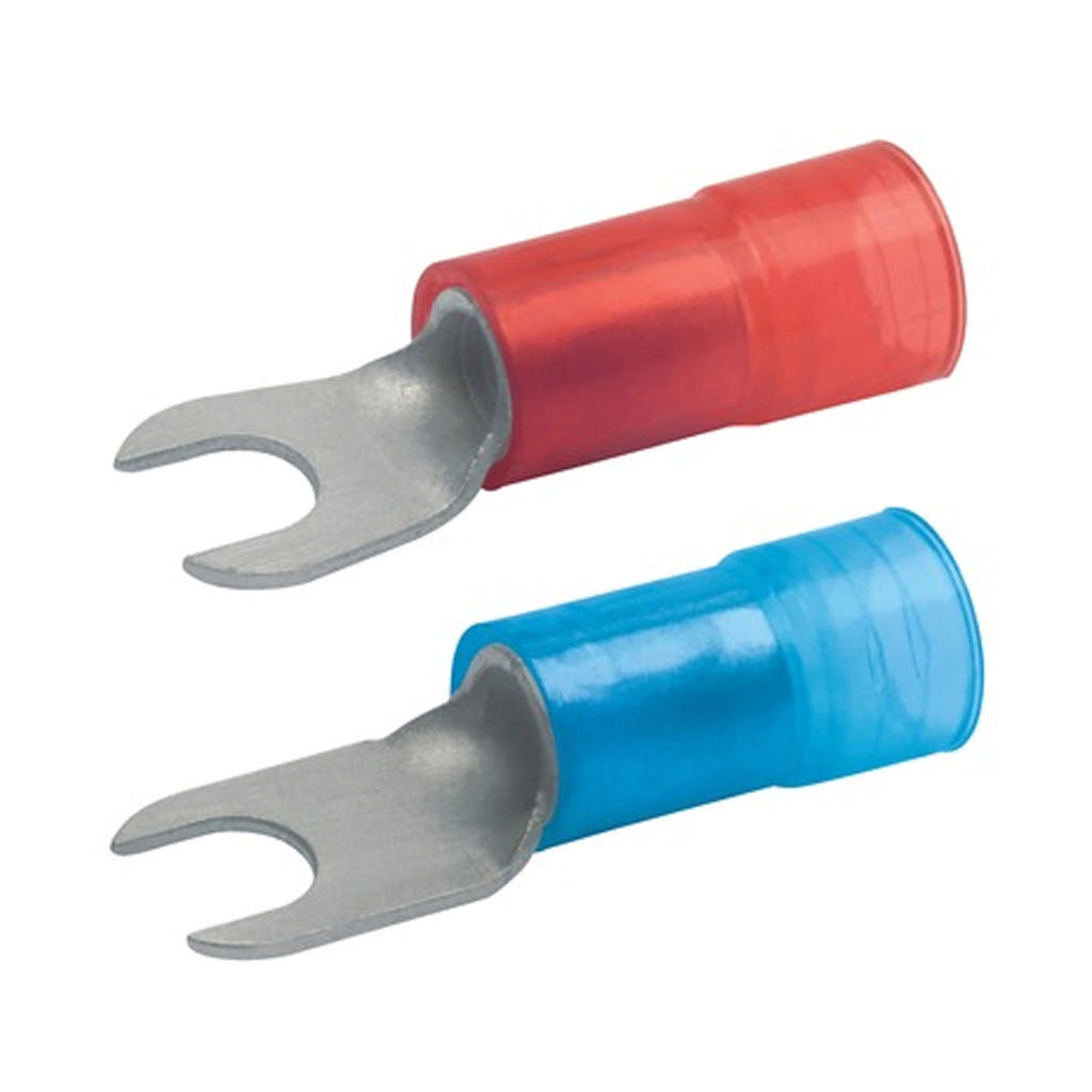 Souliers de câble en fourche soudées isolées, Cu