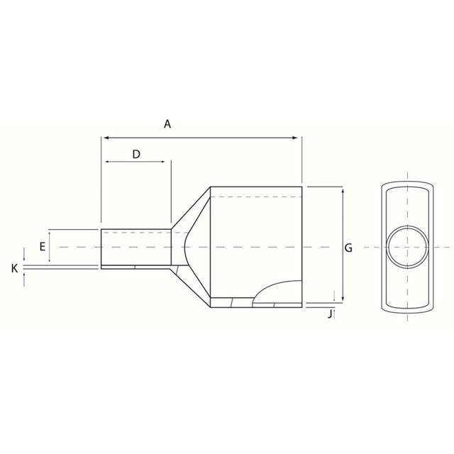 Douilles terminales doubles isolées