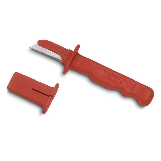 Couteau à câble avec lame isolée et capuchon de protection VDE