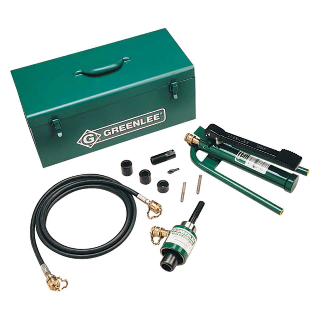 Kit de poinçonnage hydraulique manuel avec pompe à pied