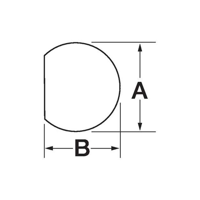 Emporte-pièce en forme D - complet