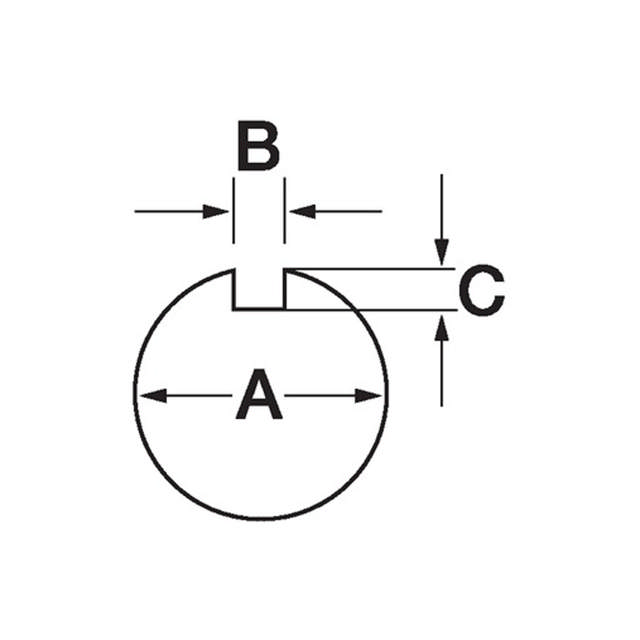 Emporte-pièce rond à encoche - complet