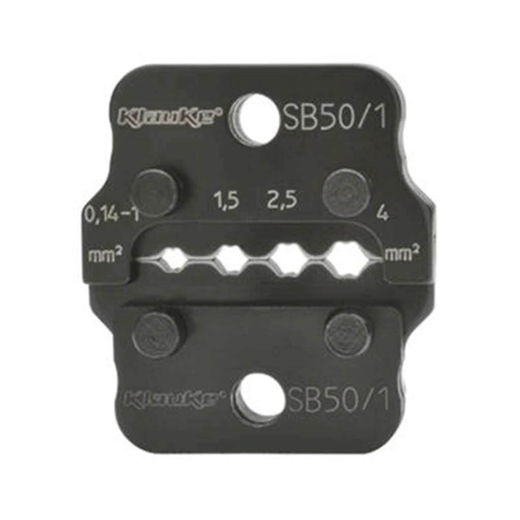 Matrices de sertissage SB50 pour manchons coaxial et fiches