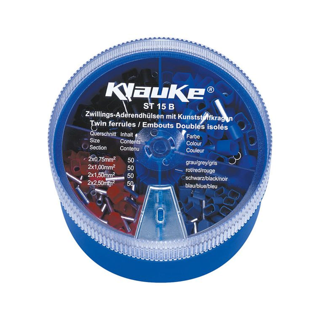 ST15B - Assortiment de douilles isolées 2x0.75 - 2x2.5mm²