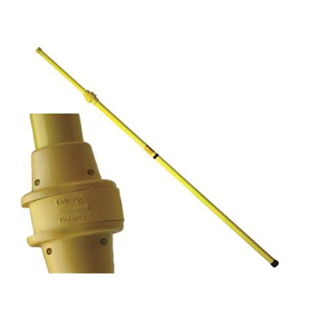 Perche de mise à terre télescopique en 2 pièces avec connexion de verrouillage