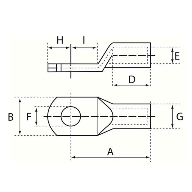 Souliers de câble, acier inoxydable