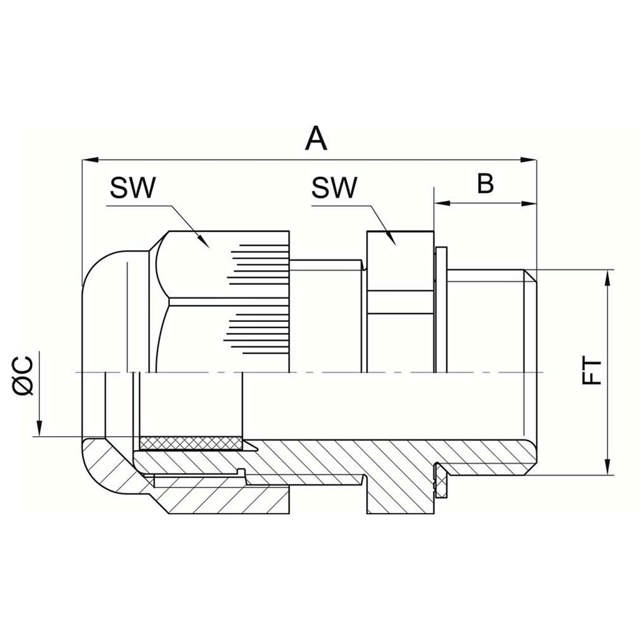 JB - Presse-étoupe - PA - PERFECT - M - IP68