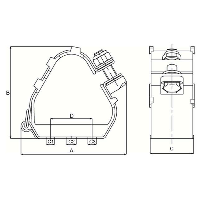 Clames 'EMPEROR' pour câbles en trèfle