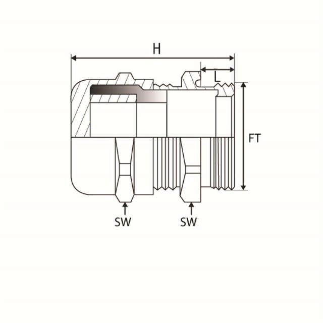 JB - Presse-étoupe - PERFECT -  LN - PG - Joint de réduction