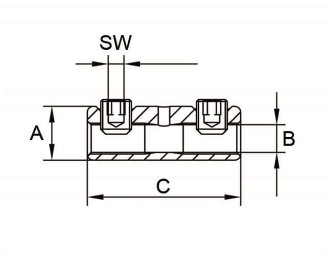 Manchons à vis en cuivre