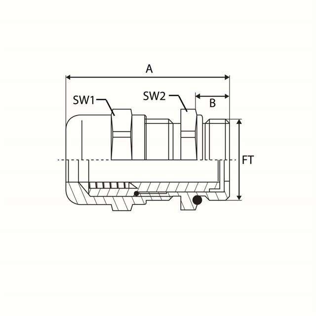 JB - Presse-étoupe - INOX - M