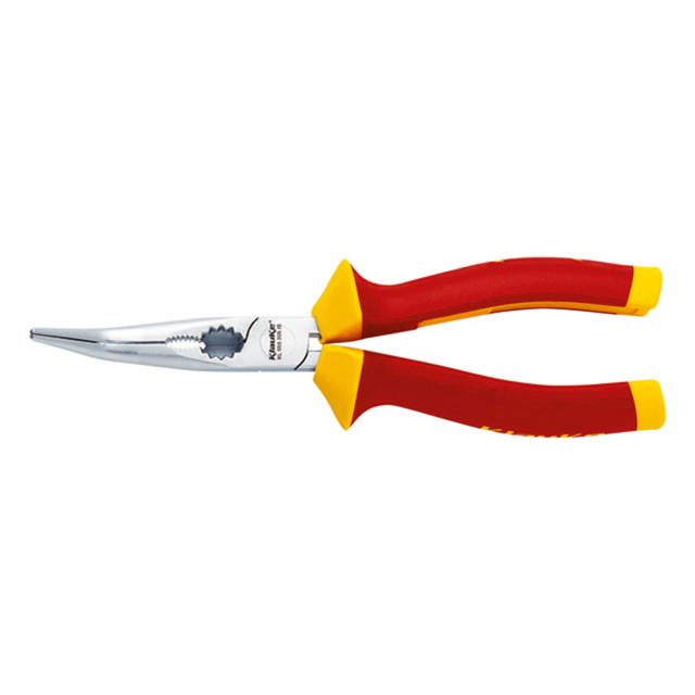 Pince à becs demi ronds coudés 45° 205mm VDE