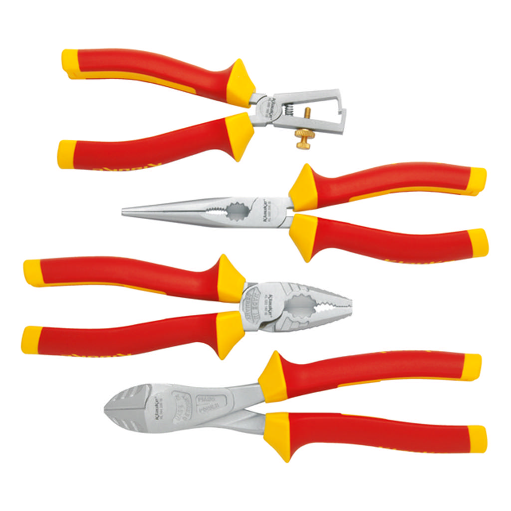 Jeu de pinces VDE, 4 pièces