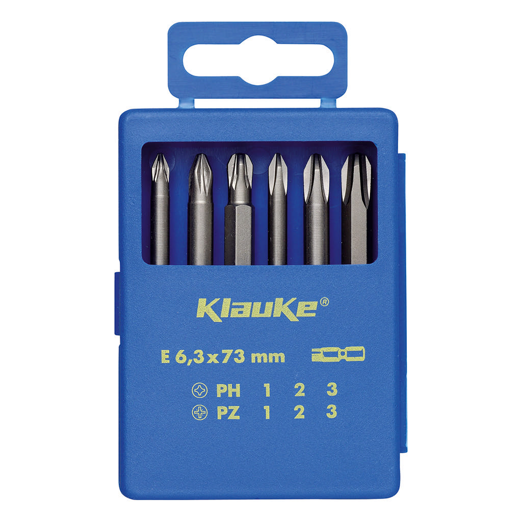 Jeu d'embouts 6 pièces 1/4