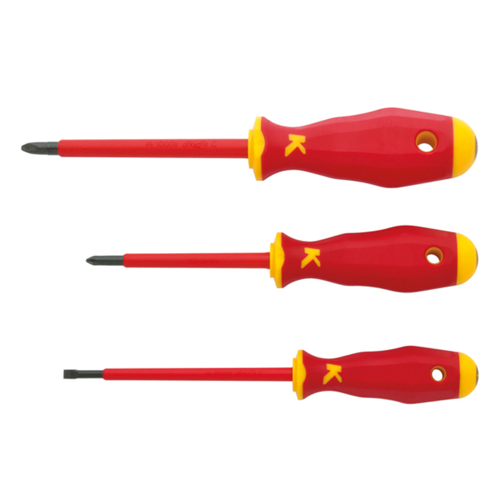 VDE Jeu de tournevis, 3 pièces