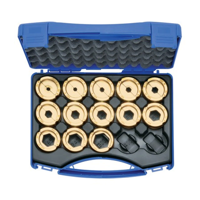 Jeu de matrices de sertissage 6-300 mm² R22 en coffret plastique