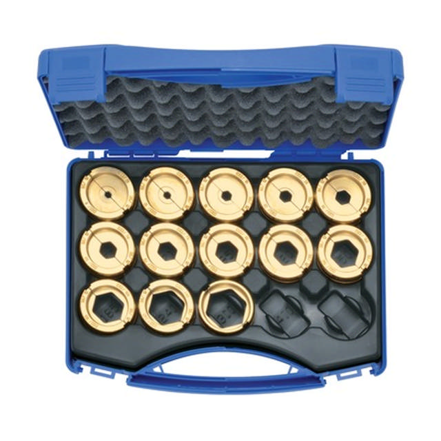 Jeu de matrices de sertissage 6-300 mm² D22 en coffret plastique