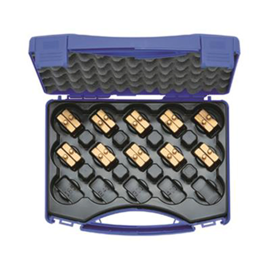 Set de matrices de sertissage 6-150 mm² HR4 en coffret plastique, 11 pièces