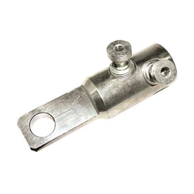 Soulier de câble à vis en aluminium avec guidage de câble centrique