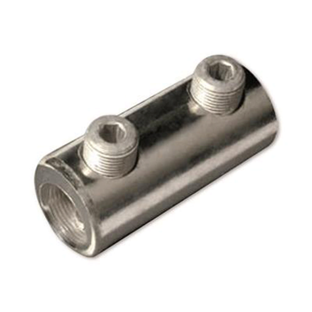 Manchons à vis en aluminium avec trou de dérivation