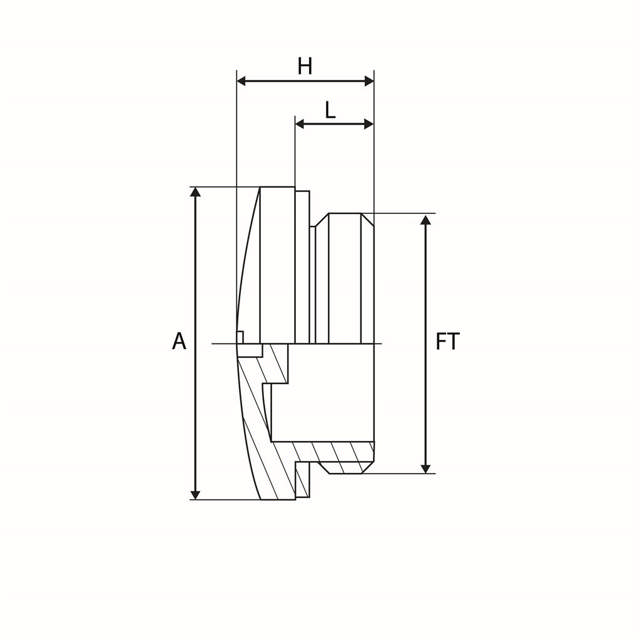 Bouchons de fermeture, filetage métrique
