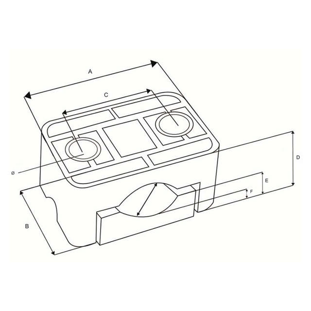 Clames single pour câbles, type ST