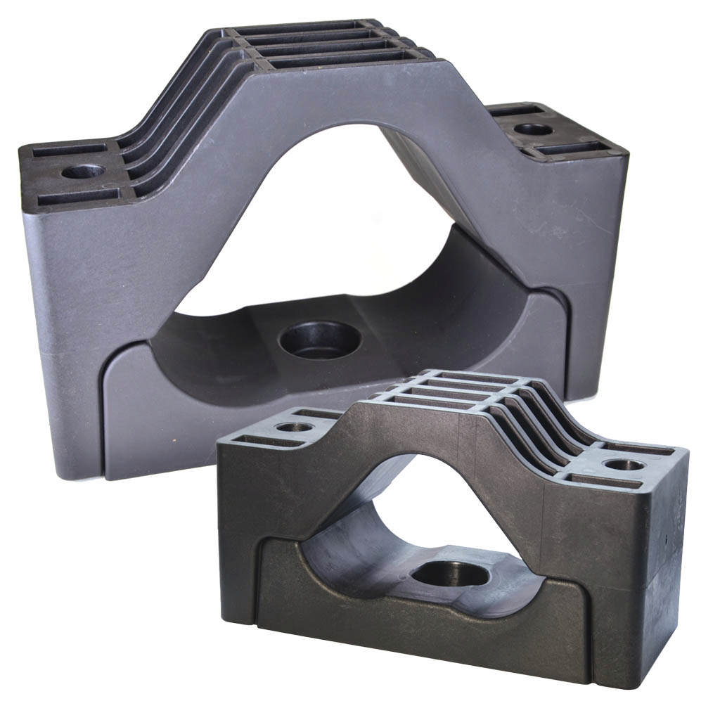 Clames en formation trèfle pour câbles, type TRI Trefoil