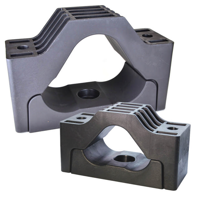 Clames en formation trèfle pour câbles, type TRI Trefoil