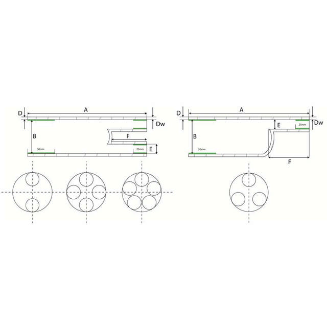 Pièce de dérivation avec colle, basse tension, 3 conducteurs