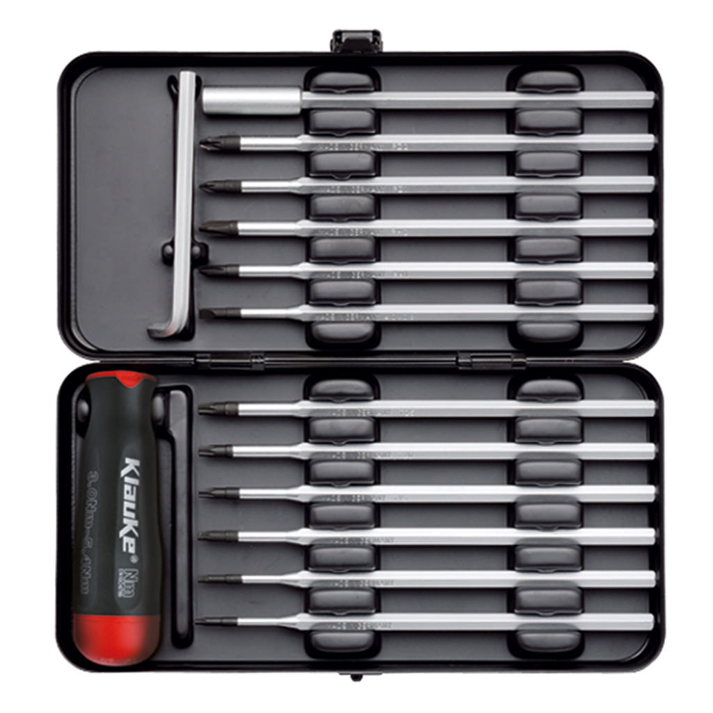 Coffret clé dynamométrique 0,6 - 1,5Nm, 14 pièces