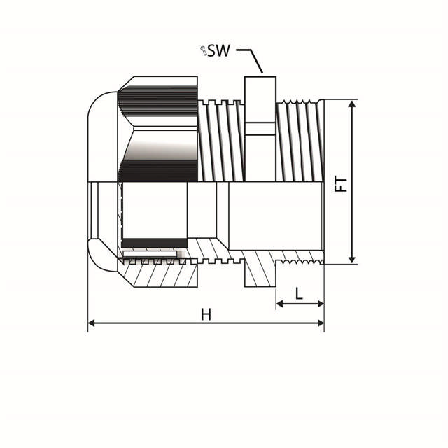 RO - Presse-étoupe - Long - PA - PG - IP68