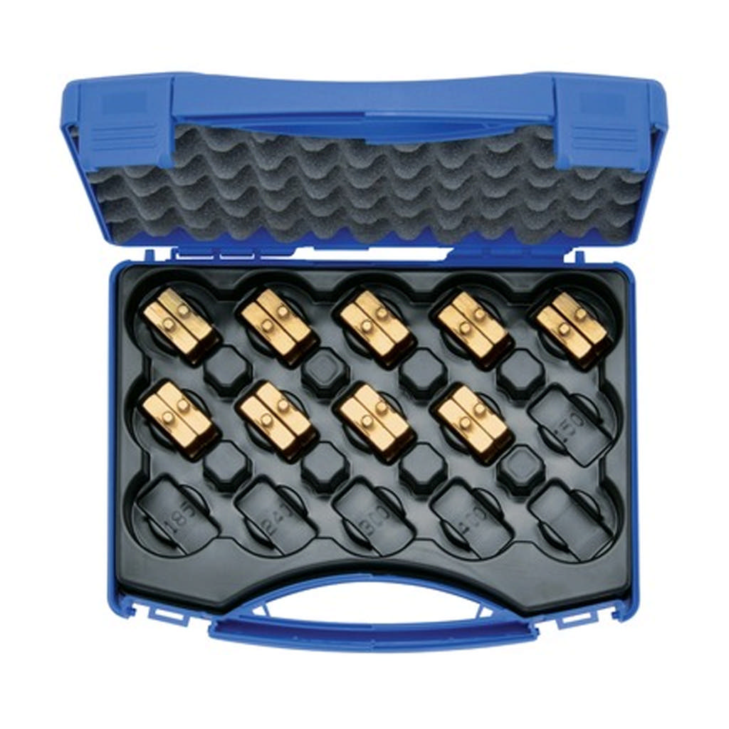 Set de matrices de sertissage 6-120 mm² HD4 en coffret plastique, 10 pièces