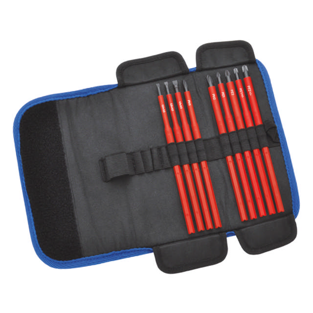 Etui avec lames interchangeables VDE, 9 pièces