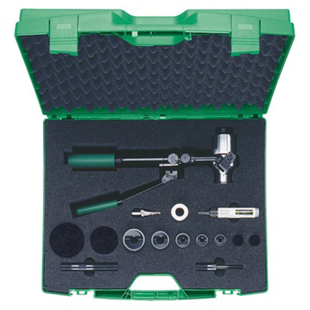 Set de poinçonnage hydraulique manuel 90° ISO 16 - 40