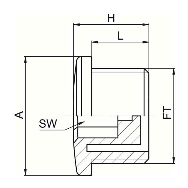 Bouchons de fermeture, filetage métrique
