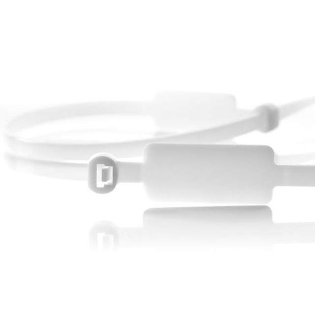 Colliers de serrage PA avec étiquette de marquage