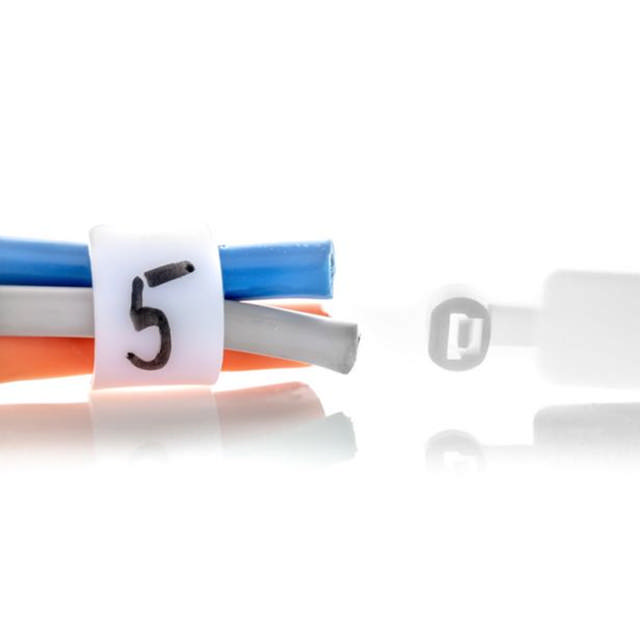 Colliers de serrage PA avec étiquette de marquage