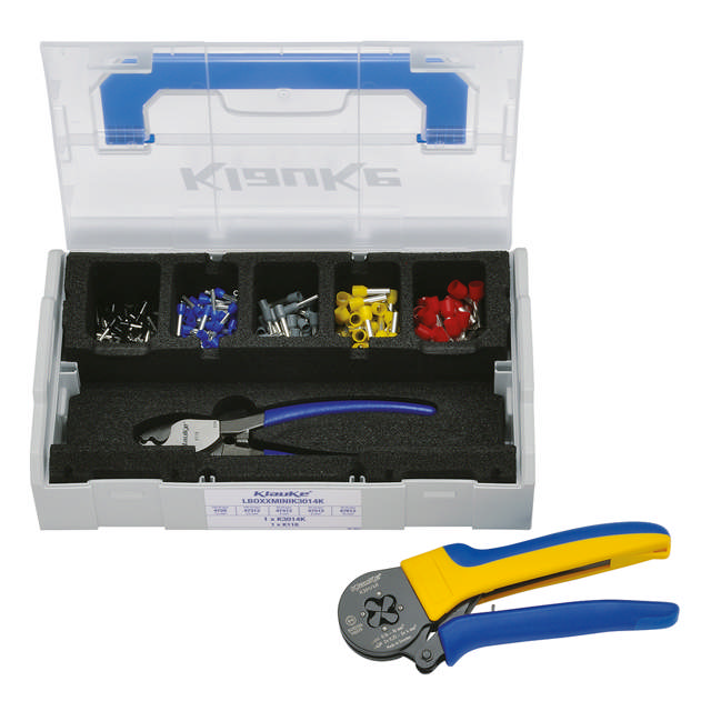 L-BOXX Mini - Coffret avec outil de sertissage K3014K et embouts de câble isolés